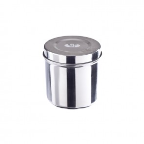 Surgical stainless steel container with lid  - 9cm