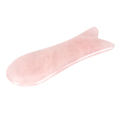 Subtle Rose Quartz Gua Sha (Fish Shape)