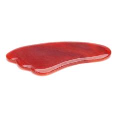  Agate Gua Sha Scraper - Maroon / Brown